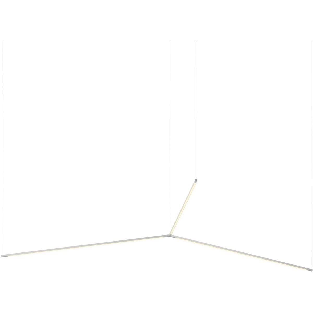Koncept ZBP-24-TR-SW-SIL-CNP Z-Bar LED 39.3 inch Silver Pendant Ceiling Light, Trio